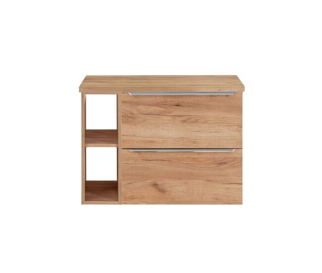 Mueble bajo lavabo 80cm 2 nichos april madera