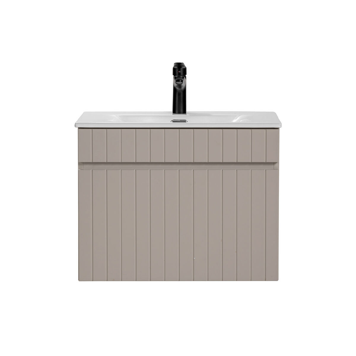 Mueble lavabo individual encastrado 60 cm zelie cachemira