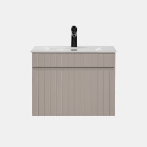 Cachemire móvel individual de 60 cm com lavatório embutido Zelie