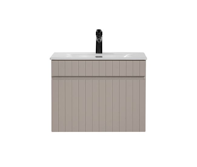 Mueble lavabo individual encastrado 60 cm zelie cachemira