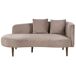 Beliani Chaise longue derecho Terciopelo CHAUMONT Beliani Chaise longue derecho Terciopelo CHAUMONT Gris Oscuro