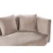 Beliani Chaise longue derecho Terciopelo CHAUMONT Beliani Chaise longue derecho Terciopelo CHAUMONT Gris Oscuro
