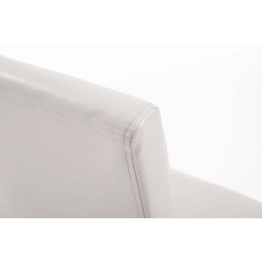 Silla de comedor Ina Simil cuero Crema 47X41X91 cm