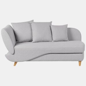 Beliani Chaise longue à esquerda Linho sintético MERI