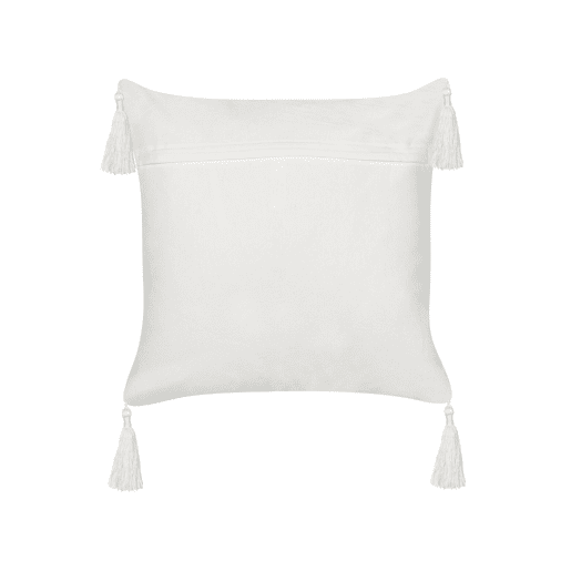 Almofada decorativa MELOBESIA Algodão 45 x 45 cm Creme Padrão de plantas
