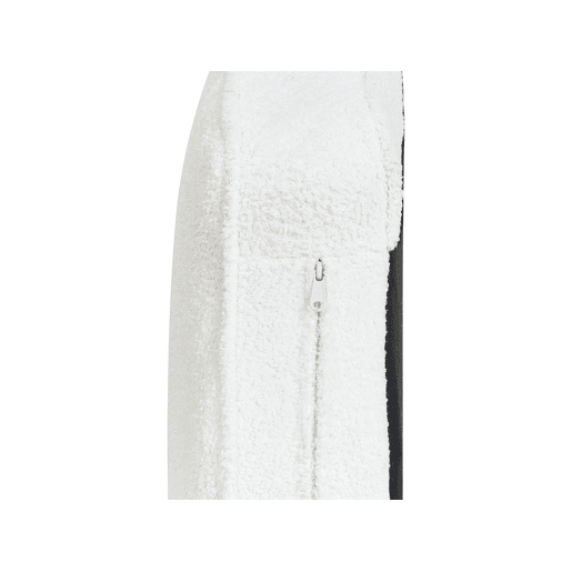Chaise longue à direita ALLIER Bouclé Branco creme