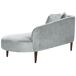 Beliani Chaise longue izquierdo Terciopelo CHAUMONT Beliani Chaise longue izquierdo Terciopelo CHAUMONT Gris Claro