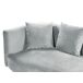 Beliani Chaise longue izquierdo Terciopelo CHAUMONT Beliani Chaise longue izquierdo Terciopelo CHAUMONT Gris Claro