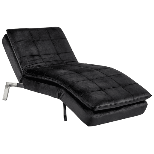 Beliani Chaise longue Veludo LOIRET