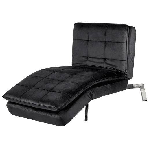 Beliani Chaise longue Veludo LOIRET