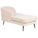 Beliani Chaise longue derecho Bouclé ALLIER Beliani Chaise longue derecho Bouclé ALLIER Beige