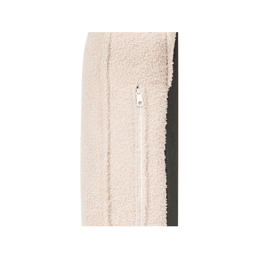 Chaise longue à direita ALLIER Bouclé Creme claro