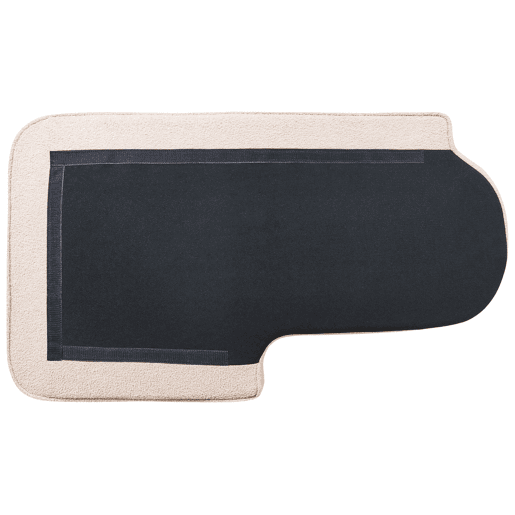 Chaise longue à direita ALLIER Bouclé Creme claro