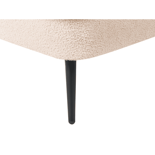 Chaise longue à direita ALLIER Bouclé Creme claro