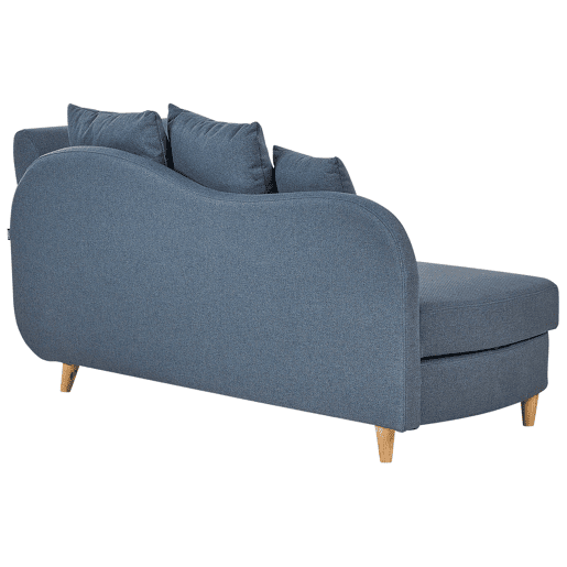 Beliani Chaise longue à direita Linho sintético MERI Beliani Chaise longue à direita Linho sintético MERI
