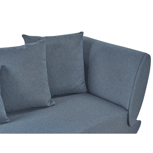 Beliani Chaise longue à direita Linho sintético MERI Beliani Chaise longue à direita Linho sintético MERI