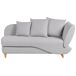 Beliani Chaise longue derecho Lino sintético MERI Beliani Chaise longue derecho Lino sintético MERI Gris Claro