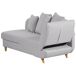Beliani Chaise longue derecho Lino sintético MERI Beliani Chaise longue derecho Lino sintético MERI Gris Claro
