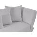 Beliani Chaise longue derecho Lino sintético MERI Beliani Chaise longue derecho Lino sintético MERI Gris Claro