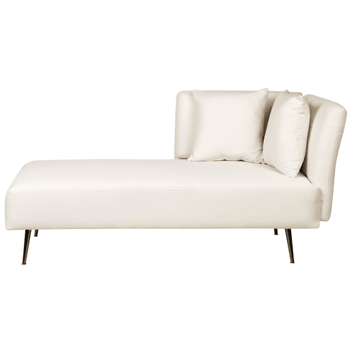 Beliani Chaise longue à direita Poliéster RIOM