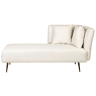 Beliani Chaise longue à direita Poliéster RIOM