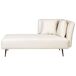 Beliani Chaise longue derecho Poliéster RIOM Beliani Chaise longue derecho Poliéster RIOM Crema