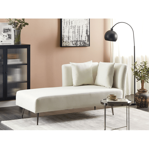 Beliani Chaise longue à direita Poliéster RIOM