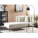Beliani Chaise longue derecho Poliéster RIOM Beliani Chaise longue derecho Poliéster RIOM Crema