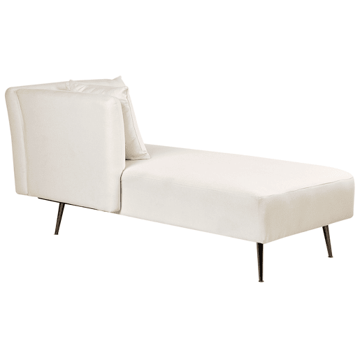 Beliani Chaise longue à direita Poliéster RIOM