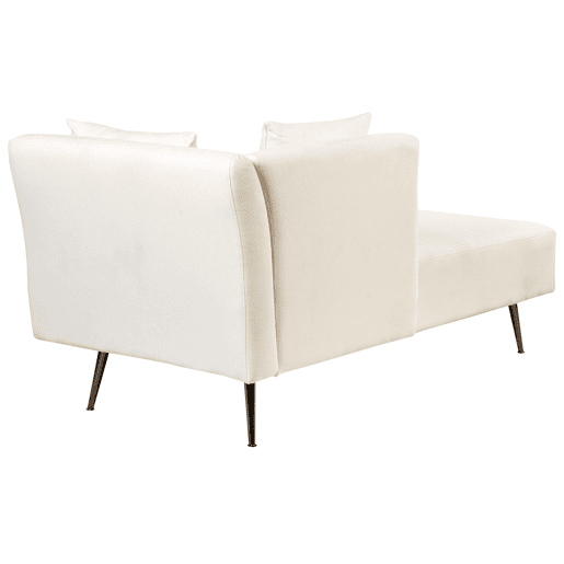Beliani Chaise longue à direita Poliéster RIOM