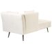 Beliani Chaise longue derecho Poliéster RIOM Beliani Chaise longue derecho Poliéster RIOM Crema