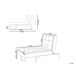 Beliani Chaise longue Terciopelo LOIRET Beliani Chaise longue Terciopelo LOIRET Azul/ Verde
