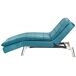 Beliani Chaise longue Terciopelo LOIRET Beliani Chaise longue Terciopelo LOIRET Azul/ Verde