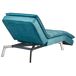 Beliani Chaise longue Terciopelo LOIRET Beliani Chaise longue Terciopelo LOIRET Azul/ Verde