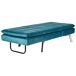 Beliani Chaise longue Terciopelo LOIRET Beliani Chaise longue Terciopelo LOIRET Azul/ Verde