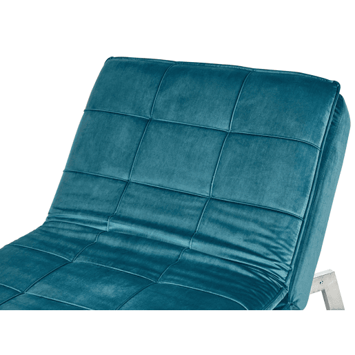 Beliani Chaise longue Veludo LOIRET Beliani Chaise longue Veludo LOIRET