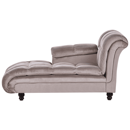 Beliani Chaise longue à direita Poliéster LORMONT
