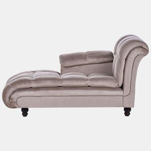 Beliani Chaise longue à direita Poliéster LORMONT