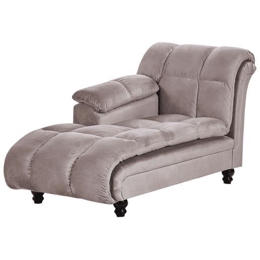 Beliani Chaise longue à direita Poliéster LORMONT