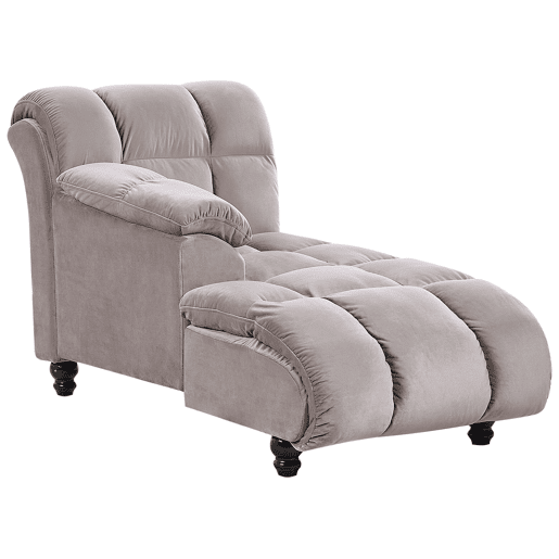 Beliani Chaise longue à direita Poliéster LORMONT