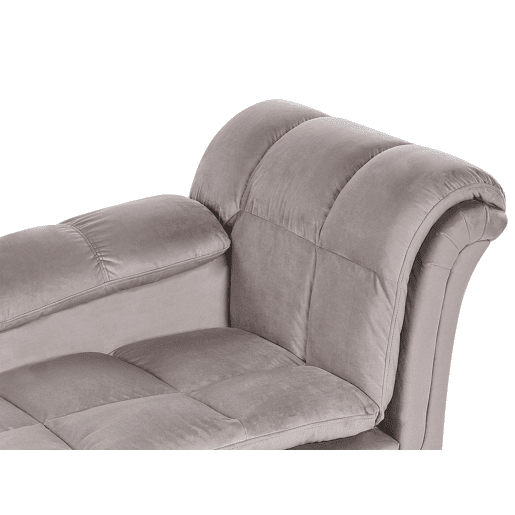 Beliani Chaise longue à direita Poliéster LORMONT