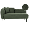 Beliani Chaise longue à esquerda Bouclé CHEVANNES