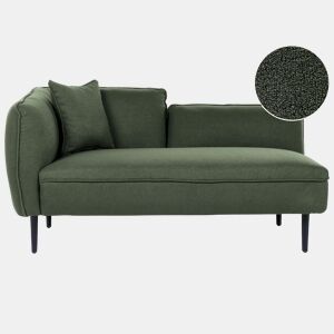 Beliani Chaise longue à esquerda Bouclé CHEVANNES