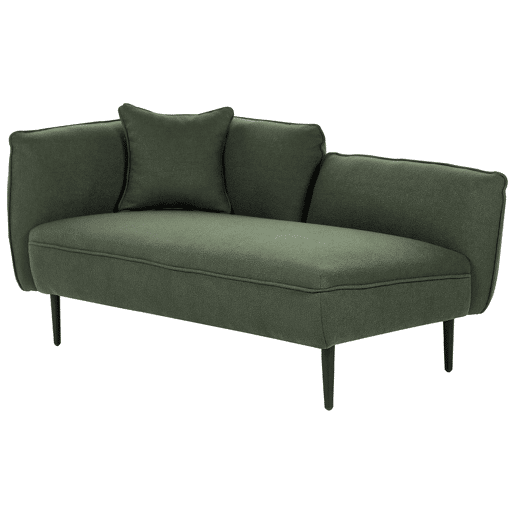 Beliani Chaise longue à esquerda Bouclé CHEVANNES