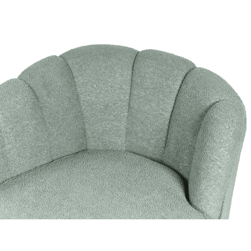 Chaise longue à esquerda ALLIER Bouclé Verde Chaise longue à esquerda ALLIER Bouclé Verde