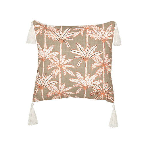 Conjunto de 2 almofadas decorativas MELOBESIA Algodão 45 x 45 cm Multicolor Padrão de plantas