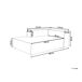 Beliani Chaise longue Lino sintético APRICA Beliani Chaise longue Lino sintético APRICA Beige