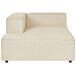 Beliani Chaise longue Lino sintético APRICA Beliani Chaise longue Lino sintético APRICA Beige