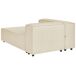 Beliani Chaise longue Lino sintético APRICA Beliani Chaise longue Lino sintético APRICA Beige