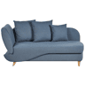 Beliani Chaise longue à esquerda Linho sintético MERI